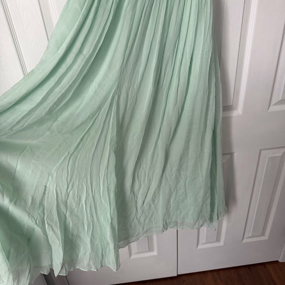 Helsa The Siren Dress in Silk Chiffon in Mint & Black Size XS NEW! With tags! - Picture 7 of 12